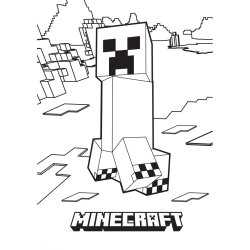 Раскраска А4 YES "Minecraft", 12 стор.