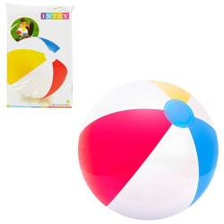 Мяч надувной "Цветные Полоски" Интекс