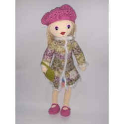 Мягкая игрушка амигуруми кукла Лалапуси со съёмной одеждой