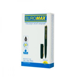 Ручка гелевая BuroMax STATUS Rouber Touch черная