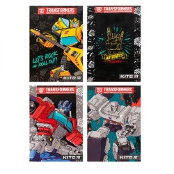 Блокнот А6 50 листов чистый Kite Transformers