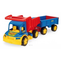 Большой игрушечный грузовик Гигант + тележка ТМ Тигрес