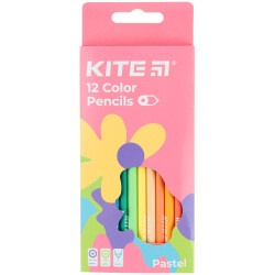 Карандаши цветные Kite Fantasy Pastel, 12 цветов
