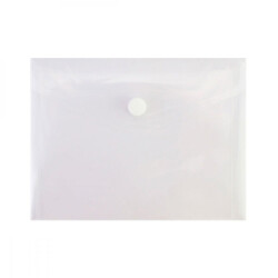 Папка-конверт пластиковая  А6 Economix на кнопке прозрачная