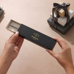 Ручка Parker шариковая Jotter Originals WhiteТризуб сине-желтый 15032_W0017