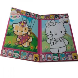 Раскраска А4 (8л) Р-30-680 Hello Kitty 126 наклеек