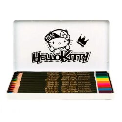 Карандаши 12 цветов Kite Hello Kitty HK21-058 в металлическом пенале