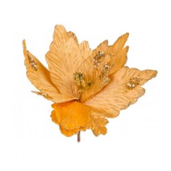 Цветок для декора 6019-046 оранжевый