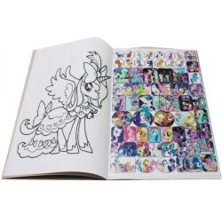 Раскраска А4 (8 листов) Little Pony 120 наклеек