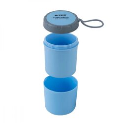 Ланчбокс Kite K23-187-2 450 мл с ложкой круглый голубой