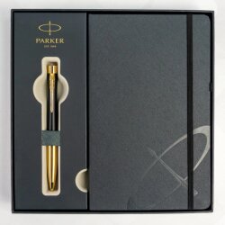 Ручка Parker шариковая Urban Muted Black + блокнот + подарочная упаковка