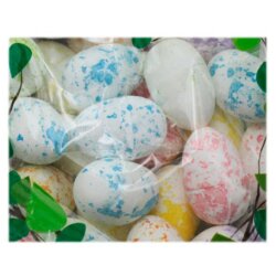 Декор Пасхальные яйца из пенопласта 22-32 пастель Mix