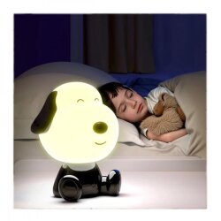 Лампа ночник LED с аккумулятором Kite Doggy черно-белый