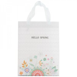 Пакет подарочный пластиковый 25х19см Hello Spring 03