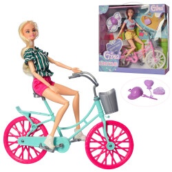 Кукла шарнирная "Велосипедистка"