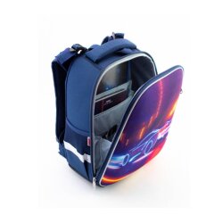 Рюкзак школьный каркасный MX85106 Maxi, ортопедическая спинка, светоотражающие элементы
