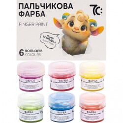 Краски пальчиковые  6цветов 16мл UA 7C40601