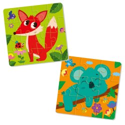 Мягкие пазлы Foam puzzles 2in1 "The Fuzzies"