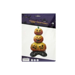 Шарик фольгированный Halloween 3D, фигурный 3 тыквы 109*61*40см