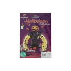 Шарик фольгированный 3D, Halloween фигурка Джек 86*115см