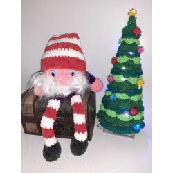 Мягкая игрушка амигуруми Рождественский гном