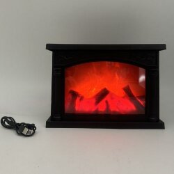 Камин-светильник декоративный с LED подсветкой