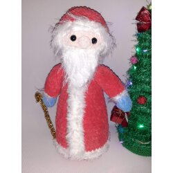 Мягкая игрушка амигуруми Дед Мороз