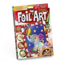 Творчество. Аппликация цветной фольгой по номерам "Foil Art"