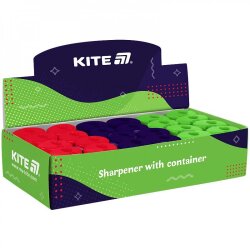 Точилка для карандашей Kite K25-370 SOFT с контейнером MIX