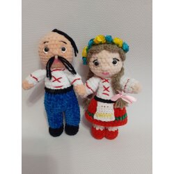 Мягкая игрушка амигуруми Парочка Украинцев