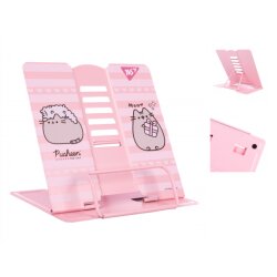 Подставка для книг Yes "Pusheen", металл, розовая