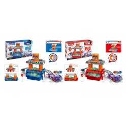 Игрушечный Гараж автомойка, машинки меняют цвет, 24 детали
