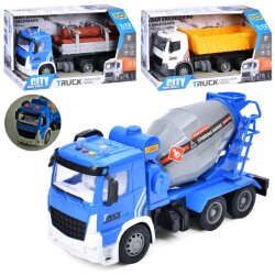 Игрушка машинка Бетономешалка инерционная, 35см