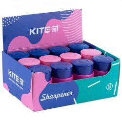 Точилка Kite K24-368 SUNSET пластиковая с контейнером MIX