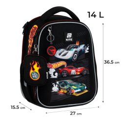 Рюкзак школьный каркасный Hot Wheels