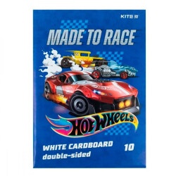 Картон белый А4 10л Kite HW24-254 Hot Wheels