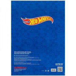 Картон белый А4 10л Kite HW24-254 Hot Wheels