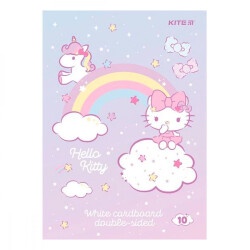 Картон белый А4 10л Kite HK24-254 Hello Kitty