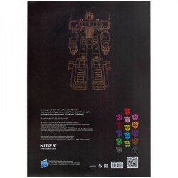 Бумага цветная А4 15л/15цветов Kite TF24-250 Transformers двухсторонняя