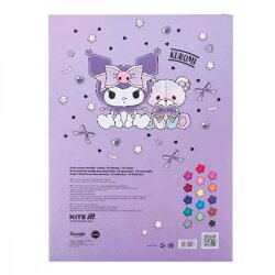Бумага цветная А4 15л/15цветов Kite HK24-250-2 Hello Kitty двухсторонняя