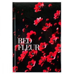 Блокнот А5 96л клетка Axent 8459-3-А Red fleur