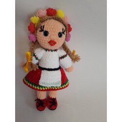 Мягкая игрушка амигуруми Маленькая Украиночка