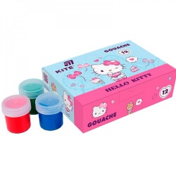 Гуашь 12 цветов Kite HK25-063 Hello Kitty 20мл