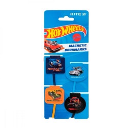 Набор магнитных закладок-лясе Kite HW24-497 Hot Wheels 4 закладки