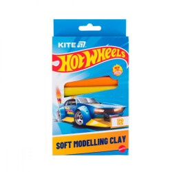 Пластилин 12 цветов Kite HW25-086-1 Hot Wheels восковый 200г