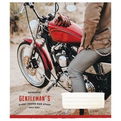 Тетрадь 36 листов клетка Школярик 2595 Л Gentlemans