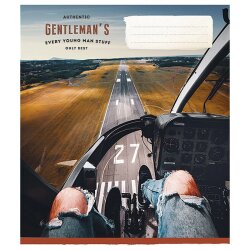Тетрадь 36 листов клетка Школярик 2595 Л Gentlemans