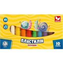 Пластилин круглый 10 цветов