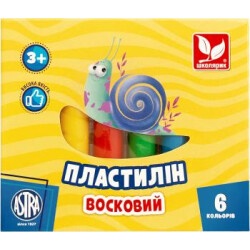 Пластилин круглый 6 цветов