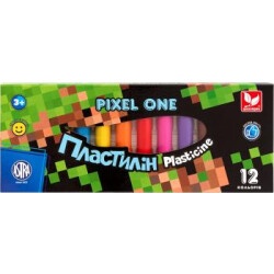 Пластилин круглый восковой Pixel One 12 цветов